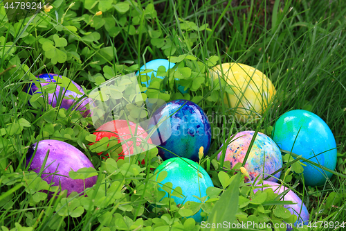 Image of Easter dyed eggs 