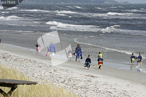 Image of people in beach