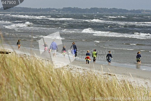 Image of people in beach