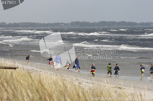 Image of people in beach