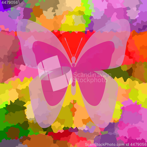 Image of Butterfly bright background