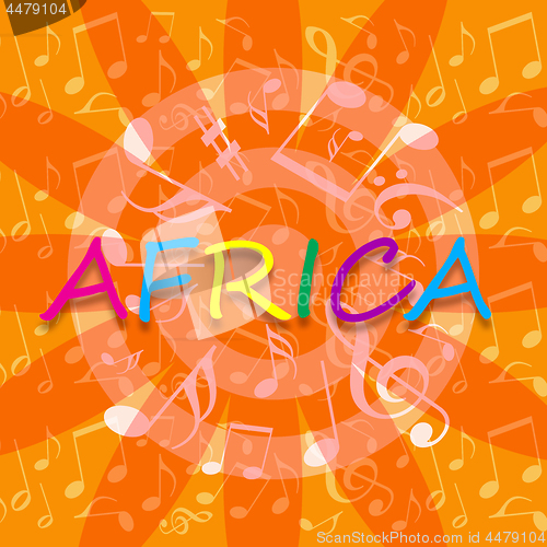 Image of Africa music background