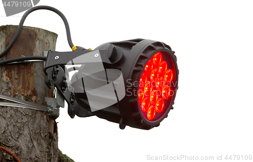 Image of Stage LED spot light with red mood