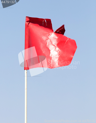 Image of Plastic red flag