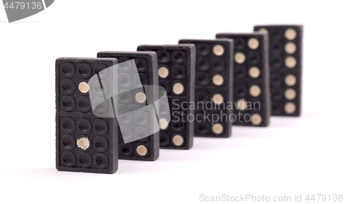 Image of Old domino game isolated 