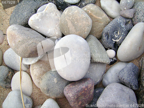 Image of Lot of different sea stones.