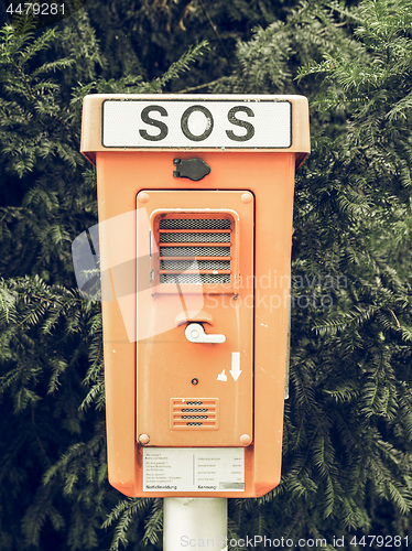 Image of Vintage looking An SOS sign