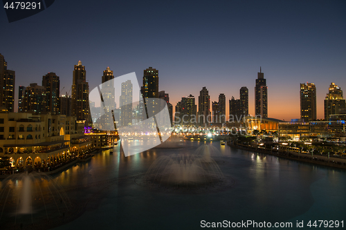 Image of musical fountain in Dubai