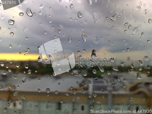 Image of Drops on glass