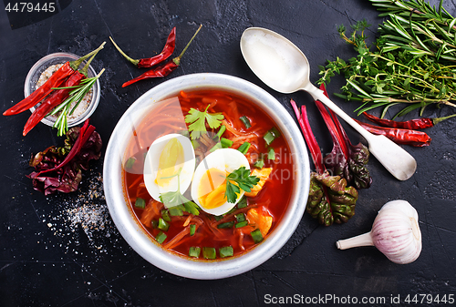 Image of beet soup 