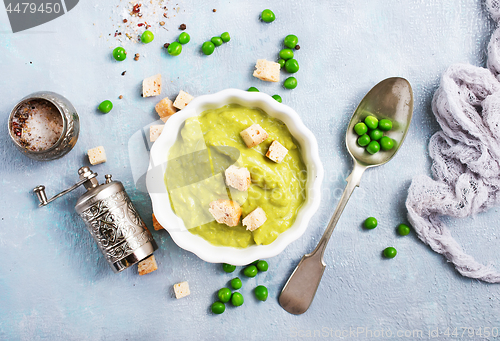 Image of mashed green peas