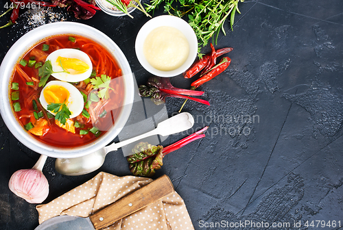 Image of beet soup 