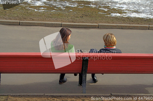 Image of bench in park