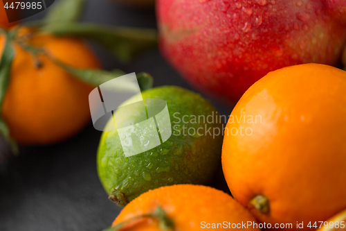 Image of close up of citrus fruits