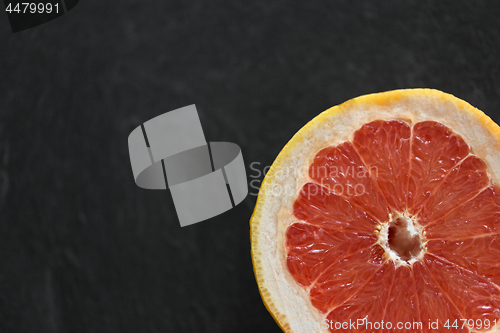 Image of close up of fresh juicy grapefruit