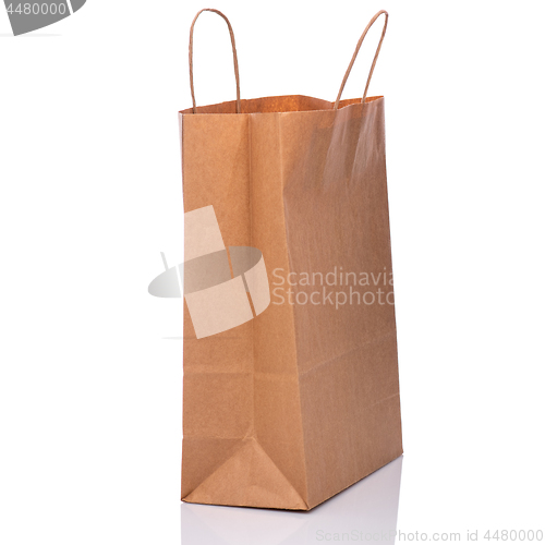 Image of Brown paper bag on white