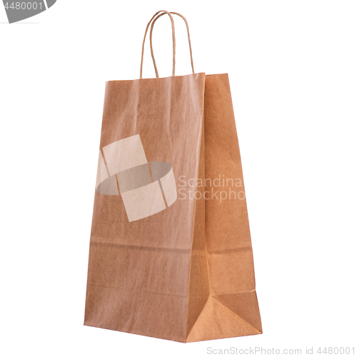 Image of Brown paper bag on white