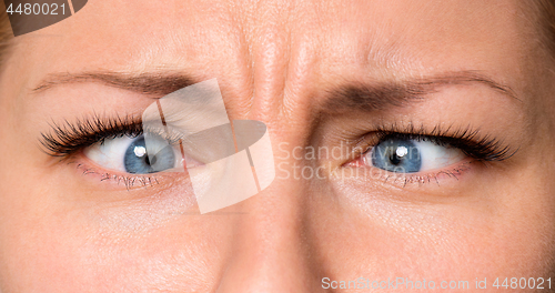 Image of Face woman with eyes and eyelashes