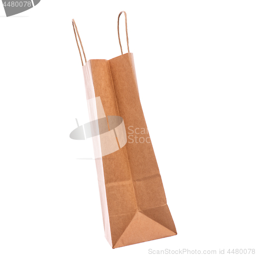 Image of Brown paper bag on white