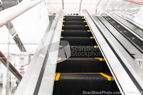 Image of close up of escalator