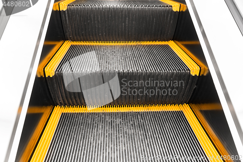 Image of close up of escalator