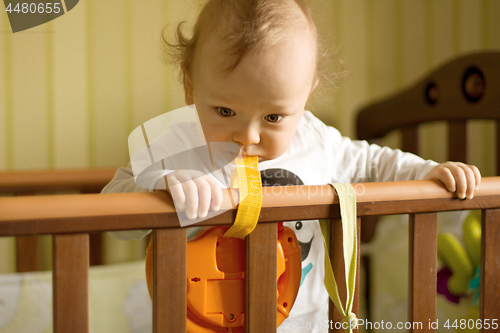 Image of Little child looking at the camera