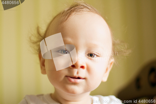 Image of Little child looking at the camera