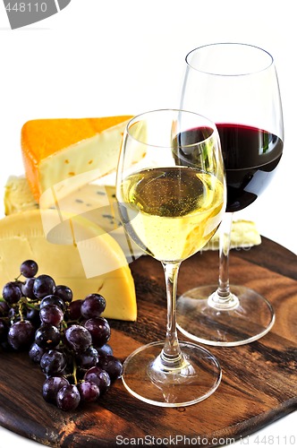 Image of Wine and cheese