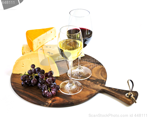 Image of Wine and cheese