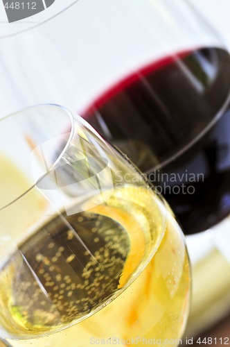 Image of Red and white wine