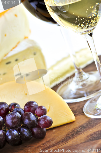 Image of Wine and cheese