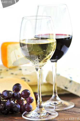 Image of Wine and cheese