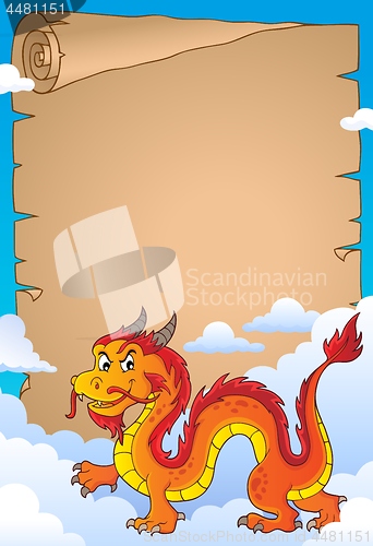 Image of Chinese dragon theme parchment 3