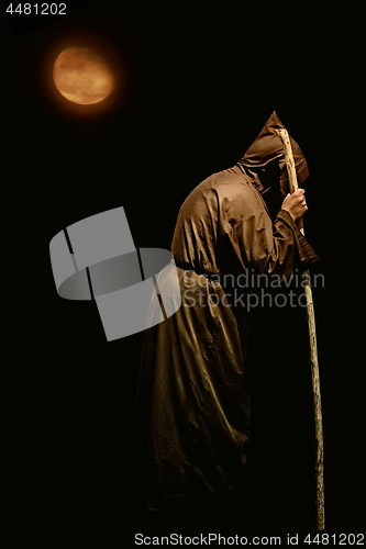 Image of Monk with a Stick