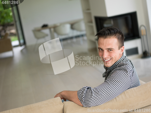 Image of Portrait of a young man enjoying free time