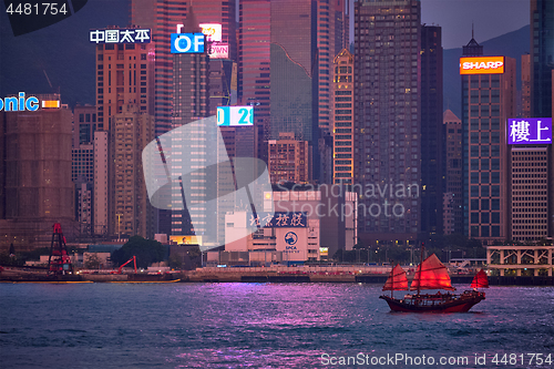 Image of Hong Kong skyline. Hong Kong, China