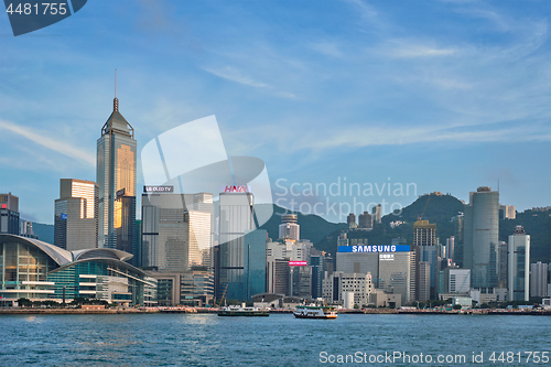 Image of Hong Kong skyline. Hong Kong, China