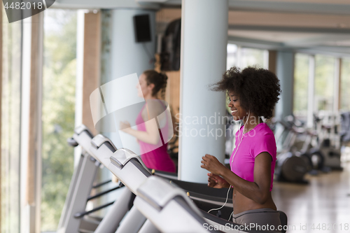 Image of people exercisinng a cardio on treadmill in gym
