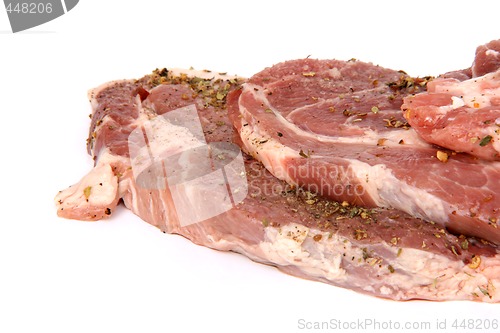 Image of raw pork closeup