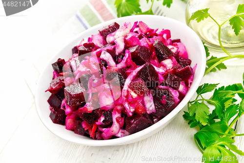 Image of Vinaigrette in bowl on light board