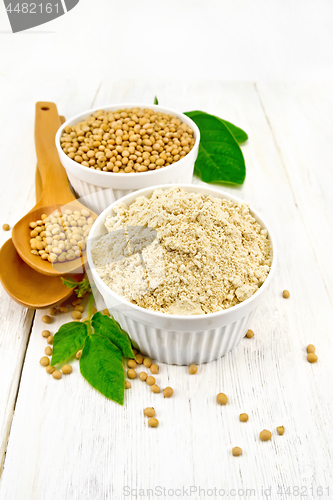 Image of Flour soy with soybeans on board