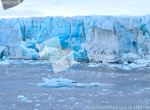 Image of Harsh glaciers of Arctic. Live glacier