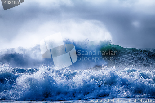 Image of impressive storm on Pacific coast