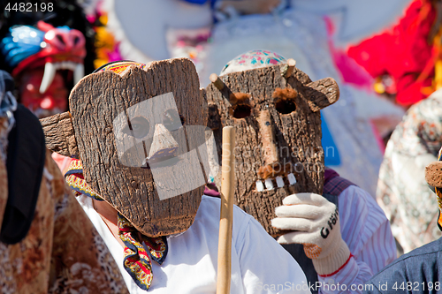 Image of Lisbon, Portugal - May 6, 2017: Parade of costumes and tradition