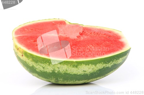 Image of half watermelom isolated