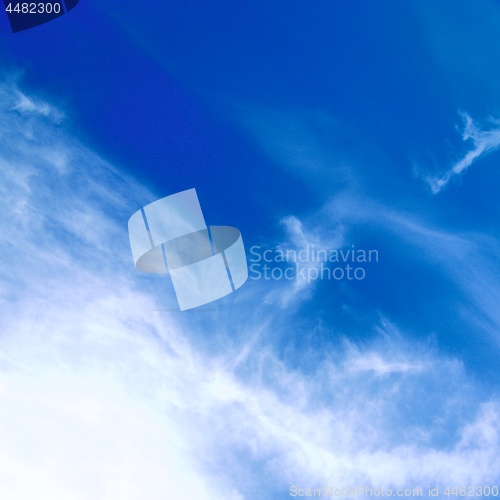 Image of Cumulus Clouds in Blue Sky