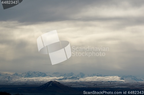 Image of Snowy Storm in Mountains