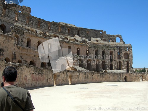 Image of colosseum of tunisia