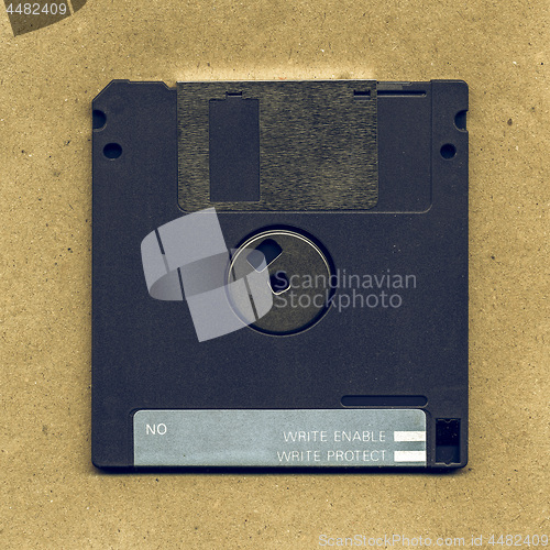 Image of Vintage looking Magnetic floppy disc