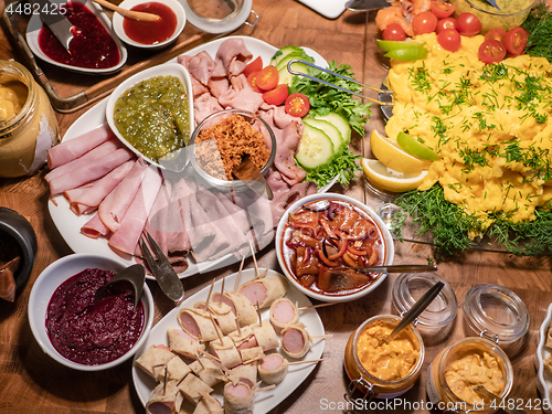 Image of Scandinavian smorgasbord